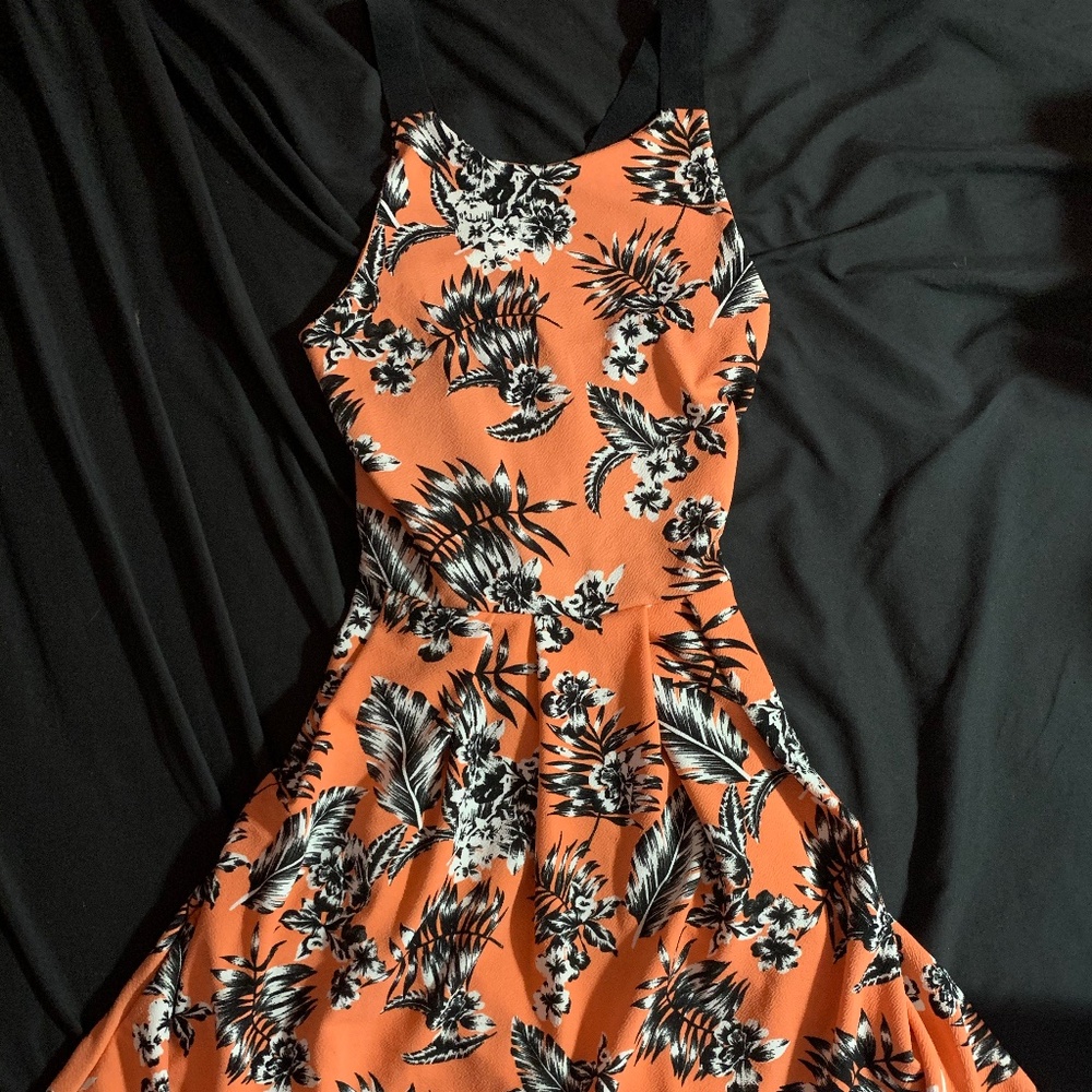 Hawaiian Print Casual Summer Dress